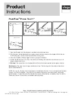 Preview for 2 page of Viega PureFlow 50030 Product Instructions