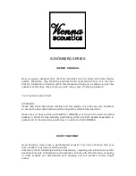 Preview for 1 page of Vienna Acoustics Schonberg Series Owner'S Manual