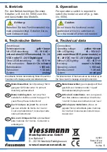 Preview for 6 page of Viessmann 1351 Operation Manual