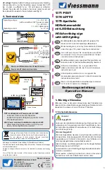 Preview for 1 page of Viessmann 1371 POST Operation Manual