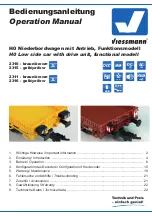 Preview for 1 page of Viessmann 2310 Operation Manual