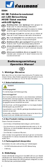 Preview for 1 page of Viessmann 5084 Operation Manual