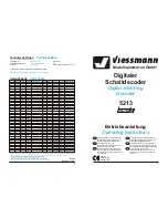 Viessmann 5213 Digital 2 Operating Instructions preview