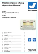 Preview for 1 page of Viessmann 5216 Operation Manual