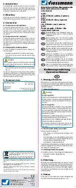 Viessmann 5270 Operation Manual preview