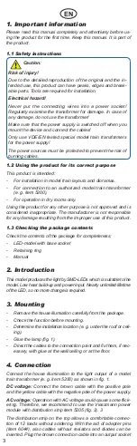 Preview for 3 page of Viessmann 6021 Operation Manual