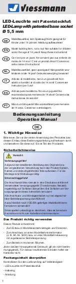 Preview for 1 page of Viessmann 60702 Operation Manual