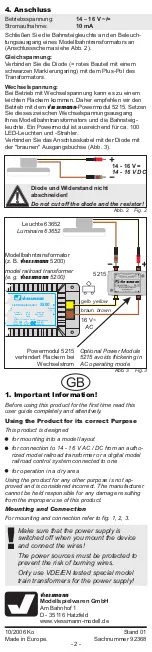 Preview for 2 page of Viessmann 63652 Operating Instructions