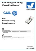 Preview for 1 page of Viessmann 8402 Operation Manual