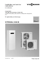 Предварительный просмотр 1 страницы Viessmann AWT-AC 221.A04 Installation And Service Instructions Manual