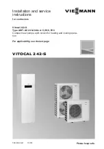 Preview for 1 page of Viessmann AWT-AC 241.A04 Installation And Service Instructions Manual