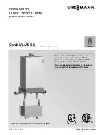 Preview for 1 page of Viessmann CombiPLUS Kit Installation & Quick Start Manual