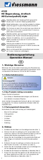 Viessmann Curved pull-of 4122 Operation Manual preview