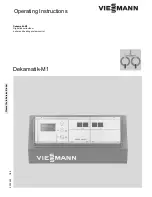 Preview for 1 page of Viessmann Dekamatik-M1 Operating Instructions Manual