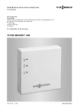 Viessmann OPTO1 Installation And Service Instructions For Contractors предпросмотр