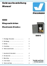 Viessmann Restroom-Stories 5000 Manual предпросмотр