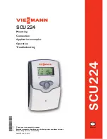 Viessmann SCU224 User Manual preview