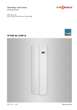 Предварительный просмотр 1 страницы Viessmann T0E 060-A Operating Instructions For The System User