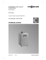 Preview for 1 page of Viessmann VITOCAL 200-G Installation And Service Instructions Manual