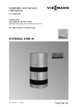 Preview for 1 page of Viessmann VITOCAL 300-A Installation And Service Instructions For Contractors