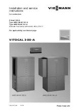 Preview for 1 page of Viessmann Vitocal 300 AWO-M-AC 301.A Installation And Service Instructions Manual