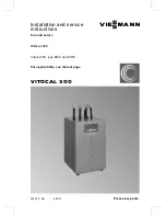 Viessmann VITOCAL 300 Installation And Service Instructions Manual предпросмотр