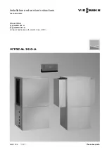 Viessmann Vitocal 350-A  AWHI 351.A14 Installation And Service Instructions Manual предпросмотр