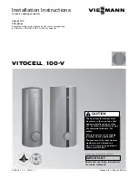 Viessmann VITOCELL 100-V Installation Instructions Manual preview