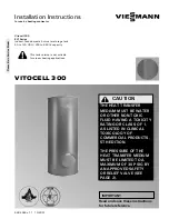 Preview for 1 page of Viessmann VITOCELL 300 EVI Series Installation Instructions Manual