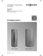 Viessmann Vitocell 300-V 300 Installation Instructions Manual preview