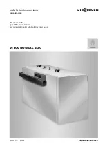 Preview for 1 page of Viessmann Vitocrossal 200 CM2 400 Installation Instructions Manual