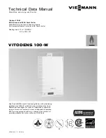 Viessmann Vitodens 100-W 125 Technical Data Manual preview