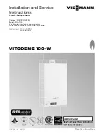 Viessmann Vitodens 100-W B1HA 125 Installation And Service Instructions Manual preview