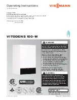 Preview for 1 page of Viessmann VITODENS 100-W B1HE Operating Instructions Manual