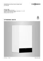 Viessmann Vitodens 100-W B1HF Series Installation And Service Instructions Manual preview