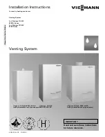 Viessmann Vitodens 100-W WB1A-24 Installation Instructions Manual preview