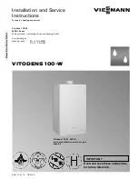 Viessmann Vitodens 100 WB1A 8-24 Installation And Servicing Instructions preview