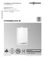 Viessmann Vitodens 200-W 19 WB2B Series Installation Instructions Manual preview