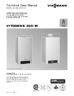 Preview for 1 page of Viessmann Vitodens 200-W B2HA-19 Technical Data Manual