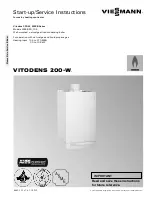 Viessmann VITODENS 200-W WB2B 105 Start-Up/Service Instructions preview