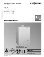 Viessmann Vitodens 200 WB2 11-44 Installation Instructions Manual preview