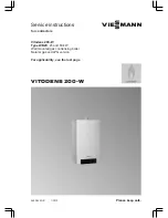 Viessmann Vitodens 200 WB2C 45 Service Instructions Manual preview