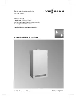 Preview for 1 page of Viessmann VITODENS 300-W Service Manual