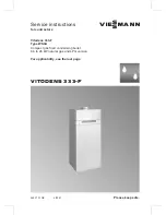 Viessmann VITODENS 333-F WS3A Service Instructions Manual preview