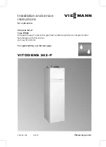 Viessmann VITODENS 343-F WS4A Installation And Service Instructions Manual preview