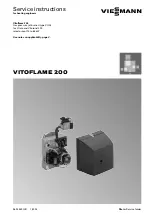 Viessmann VITOFLAME 200 Service Instructions Manual preview