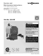 Viessmann Vitoflex 300-RF Series Service And Maintenance Instructions preview