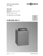 Viessmann VITOGAS 100-F Service Instructions Manual preview
