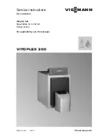 Viessmann VITOPLEX 300 Service Instructions Manual preview