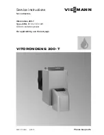 Viessmann VITORONDENS 200-T Service Instructions Manual preview